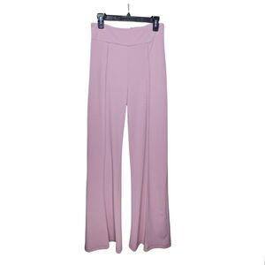 NWT Valentine Women's SIZE L Tall Y2K Wide Leg Palazzo Trouser Pants Mauve Pink